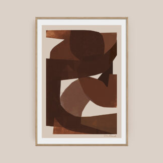 "Brown Shapes" (Braune Formen) 50x70cm